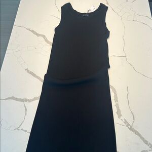 GAP Classic Black Ribbed Tank Top